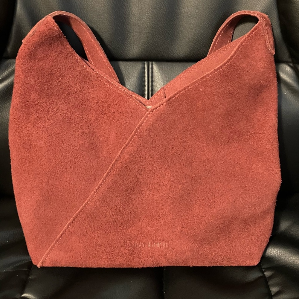 Portland Leather Large Naomi Suede in Red Panda